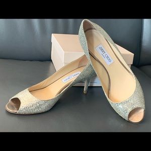 Jimmy Choo glitter pumps